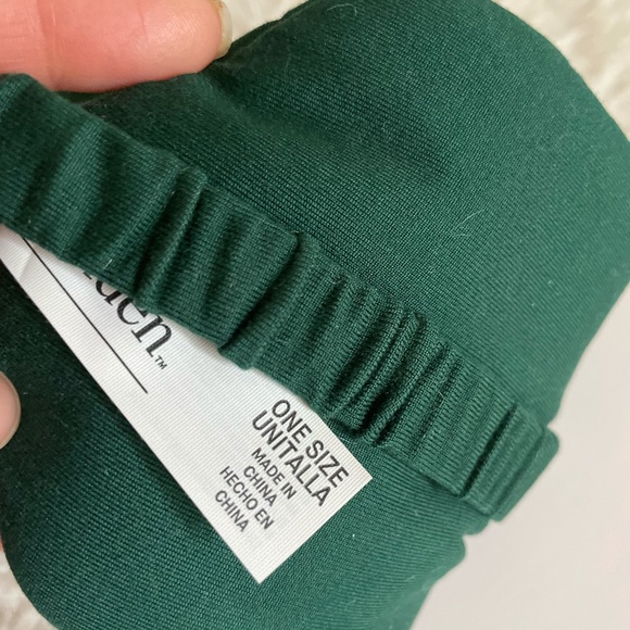 AUDEN QUILTED JERSY EYE MASK ONE SIZE GREEN NEW - Picture 5 of 8